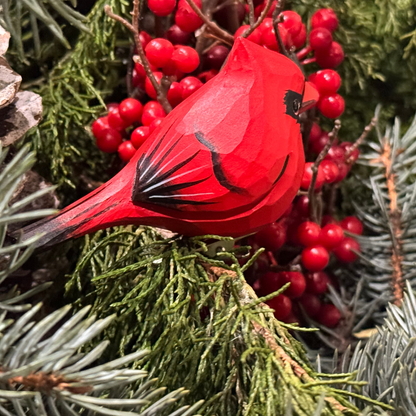 Enchanting Cardinal Bird Clip-On Ornament
