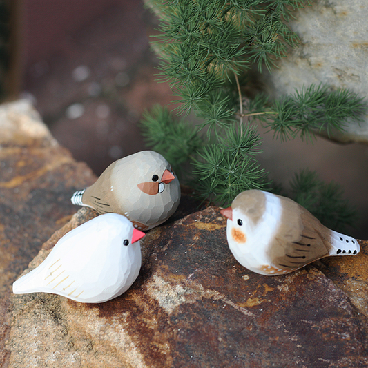 Wooden Birds Ornaments