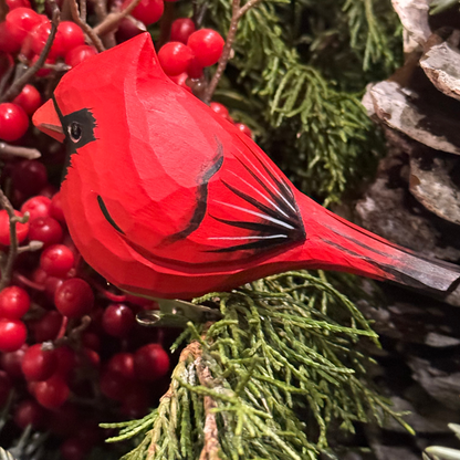Enchanting Cardinal Bird Clip-On Ornament