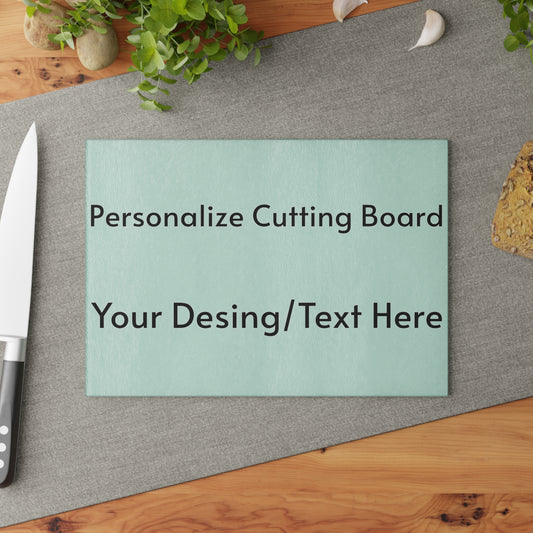 Personalize Glass Cutting Board, Custom Made In USA