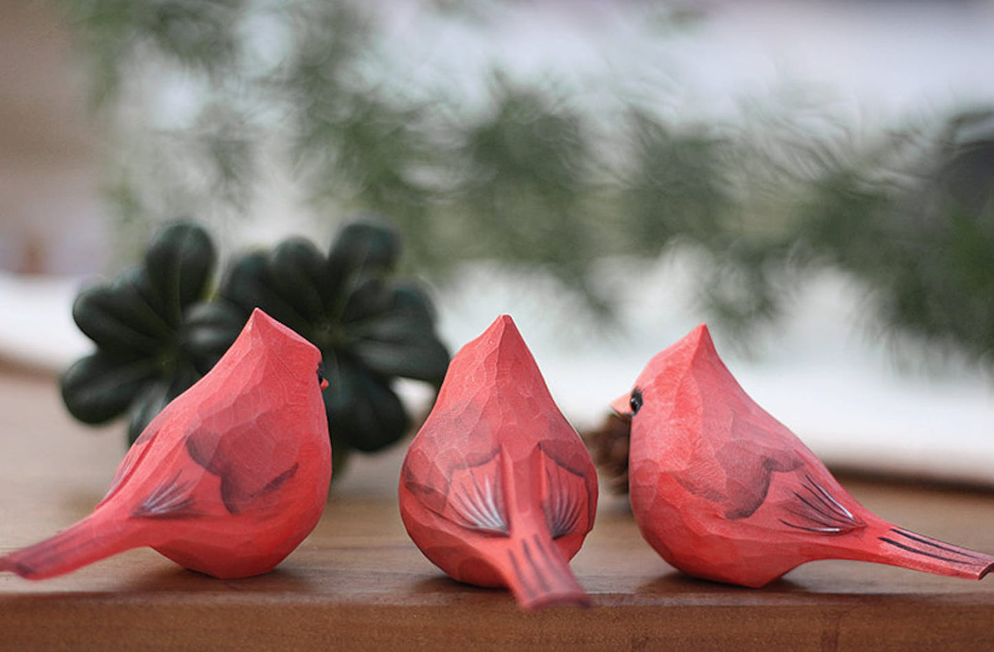 Cardinal Bird Ornaments